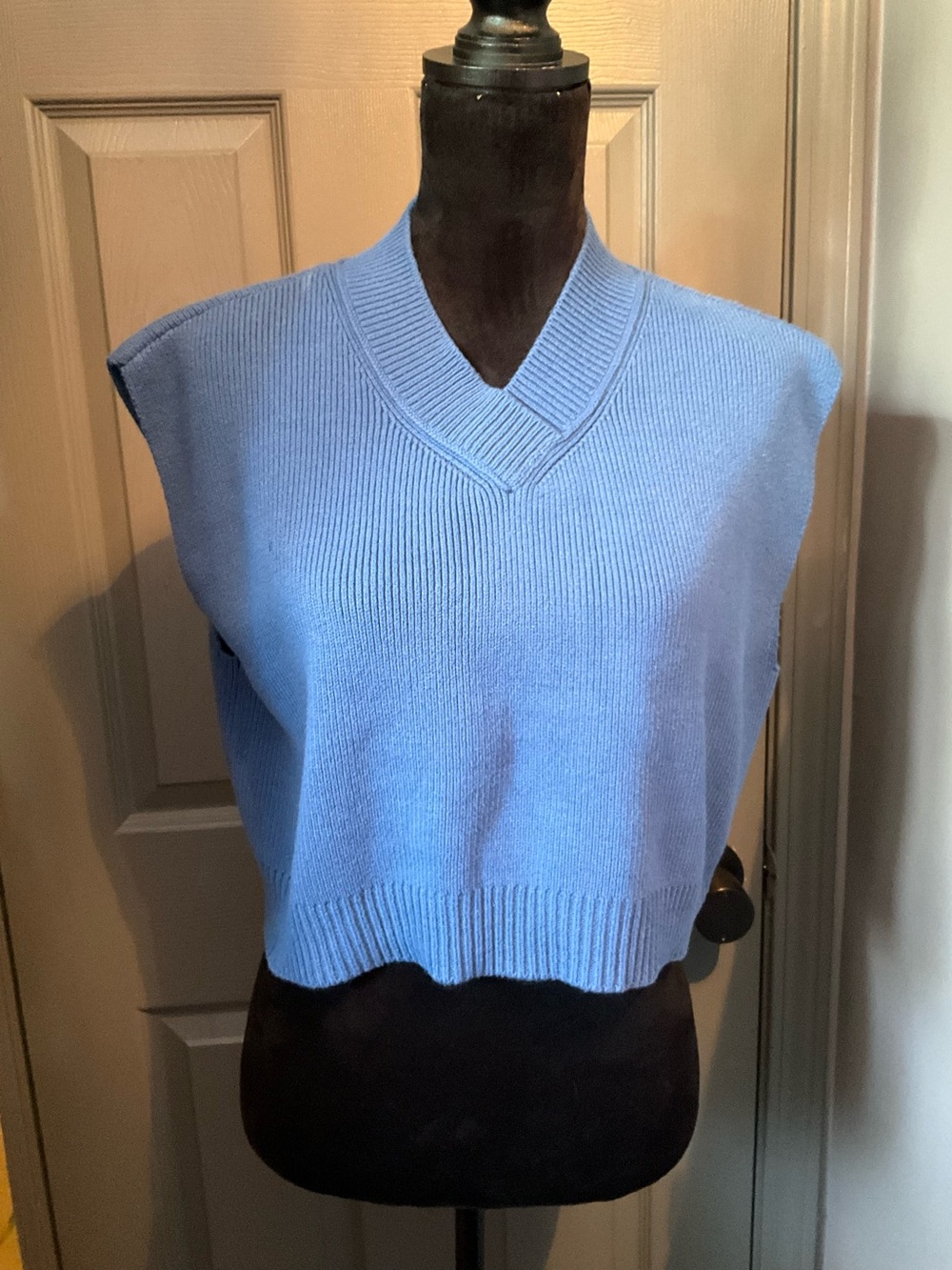 Free People S blue Easy Street sweater vest - Picture 2 of 5